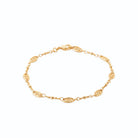 Bracelet médaillons filigranés en plaqué or
