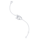 Bracelet Mélancolie en or blanc 18 carats, masque théâtre triste