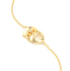 Bracelet Mélancolie en or jaune 18 carats, masque théâtre triste Diamant jaune