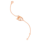 Bracelet Mélancolie en or rose 18 carats, masque théâtre triste