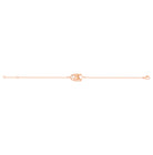 Bracelet Mélancolie en or rose 18 carats, masque théâtre triste