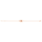Bracelet Mélancolie en or rose 18 carats, masque théâtre triste