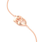 Bracelet Mélancolie en or rose 18 carats, masque théâtre triste Diamant