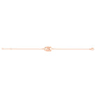 Bracelet Mélancolie en or rose 18 carats, masque théâtre triste