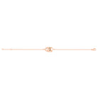 Bracelet Mélancolie en or rose 18 carats, masque théâtre triste