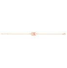 Bracelet Mélancolie en or rose 18 carats, masque théâtre triste