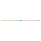 Bracelet nuage bleu ciel enfant en plaqué or, 16 cm