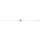 Bracelet papillon vert en argent 925