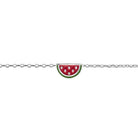 Bracelet pastèque enfant en argent 925 rhodié, 15 cm