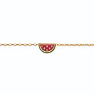 Bracelet pastèque enfant en plaqué or, 15 cm