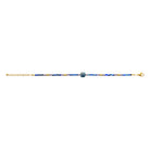 Bracelet perles bleues et iolite en acier PVD doré