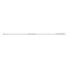Bracelet perles d’imitation et barrette de zircons en acier PVD argenté
