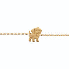 Bracelet petit chien enfant en plaqué or, 15 cm