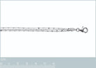Bracelet trois rangs à olives en argent 925 rhodié