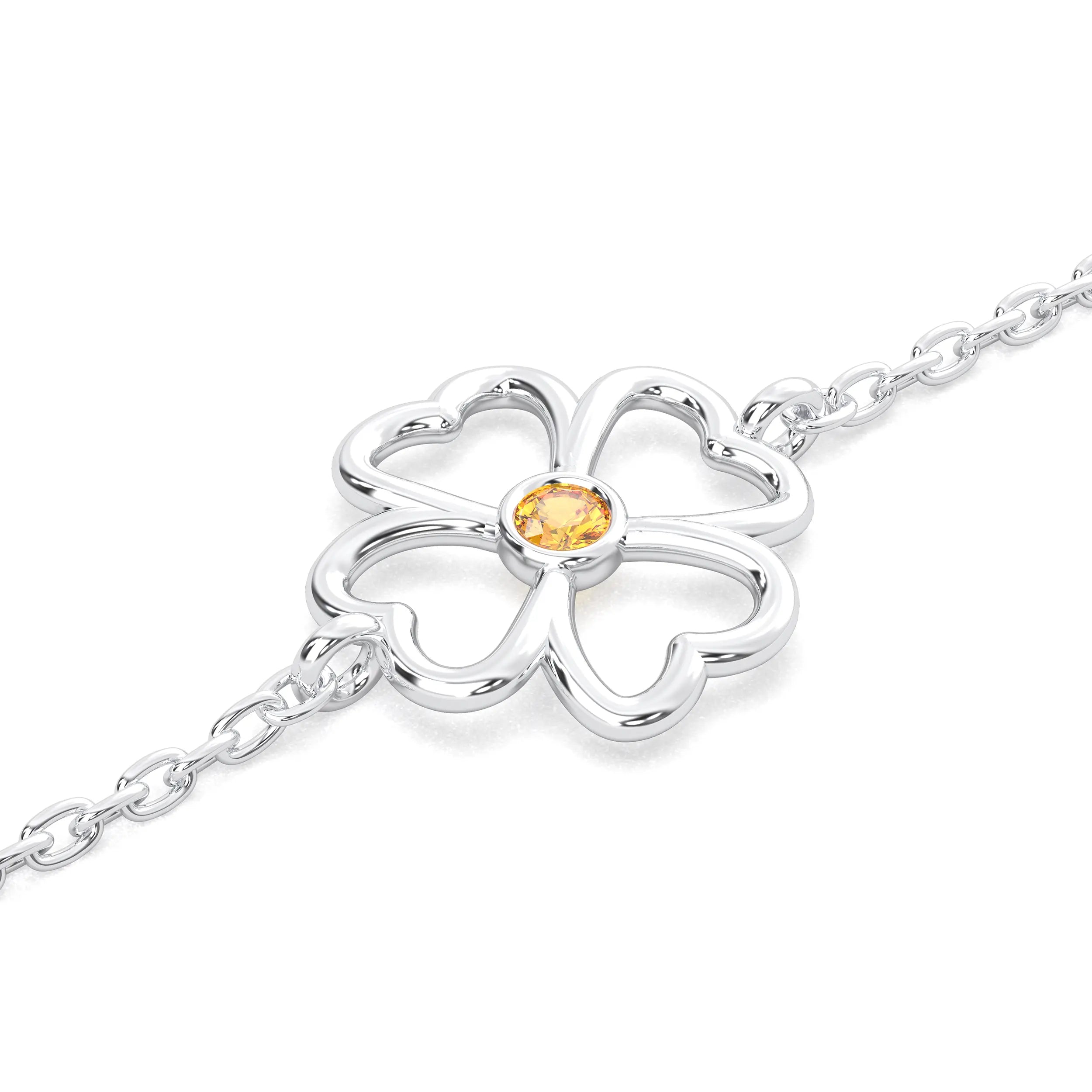 Ensemble Bijoux Trèfle 4 Feuilles Plaqué Or 18 Carats – Bracelet, Collier, Boucles D’oreilles | Cadeau Femme - 7