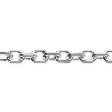Chaîne maille forçat 1,75 mm en argent 925 rhodié, autre vue
