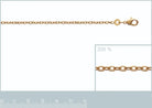 Chaîne maille forçat 1,75 mm en plaqué or