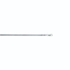 Chaîne maille miroir 3,5 mm en argent 925 rhodié, autre angle de vue