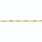 Chaîne maille Singapour en plaqué or 45 cm