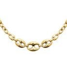 Collier "Maillons Dégradés" en PVD Doré (50 cm)