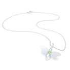 Collier Abeille en argent 950 et pierre fine ou précieuse au choix