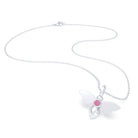 Collier Abeille en argent 950 et pierre fine ou précieuse au choix
