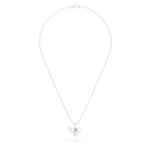 Collier Abeille en or blanc 18 carats et pierre précieuse au choix