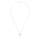 Collier Abeille en or blanc 18 carats et pierre précieuse au choix