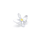 Collier Abeille en or blanc 18 carats et pierre précieuse au choix Saphir jaune Pendentif seul