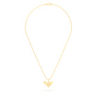 Collier Abeille en or jaune 18 carats et pierre précieuse au choix