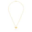 Collier Abeille en or jaune 18 carats et pierre précieuse au choix