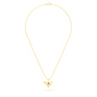 Collier Abeille en or jaune 18 carats et pierre précieuse au choix