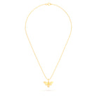 Collier Abeille en or jaune 18 carats et pierre précieuse au choix