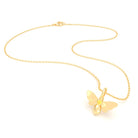 Collier Abeille en or jaune 18 carats et pierre précieuse au choix