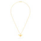 Collier Abeille en or jaune 18 carats et pierre précieuse au choix