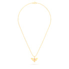 Collier Abeille en or jaune 18 carats et pierre précieuse au choix