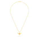 Collier Abeille en or jaune 18 carats et pierre précieuse au choix