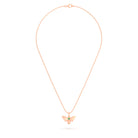 Collier Abeille en or rose 18 carats et pierre précieuse au choix