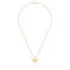 Collier Abeille en or rose 18 carats et pierre précieuse au choix