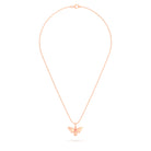 Collier Abeille en or rose 18 carats et pierre précieuse au choix