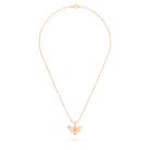 Collier Abeille en or rose 18 carats et pierre précieuse au choix