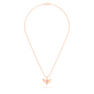 Collier Abeille en or rose 18 carats et pierre précieuse au choix