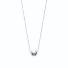 Collier boule en argent 925 rhodié 45 cm