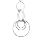 Collier cascade de cercles filaires imbriqués en argent 925
