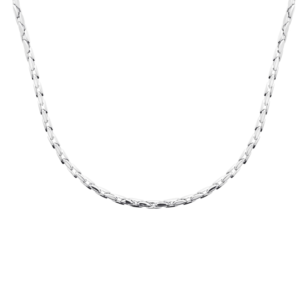 Collier chaîne fine en acier homme 60 cm