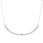 Collier mailles forçat plates et larges en argent 925