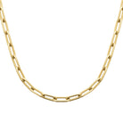 Collier Chaîne Maille Trombone – Finition PVD Or Miroir