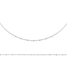 Collier chaîne à fines mailles facettées scintillantes en argent 925