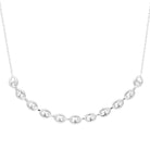 Collier mailles grain de café bombées en argent 925