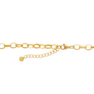 Collier cœur filaire sur chaîne forçat en acier doré
